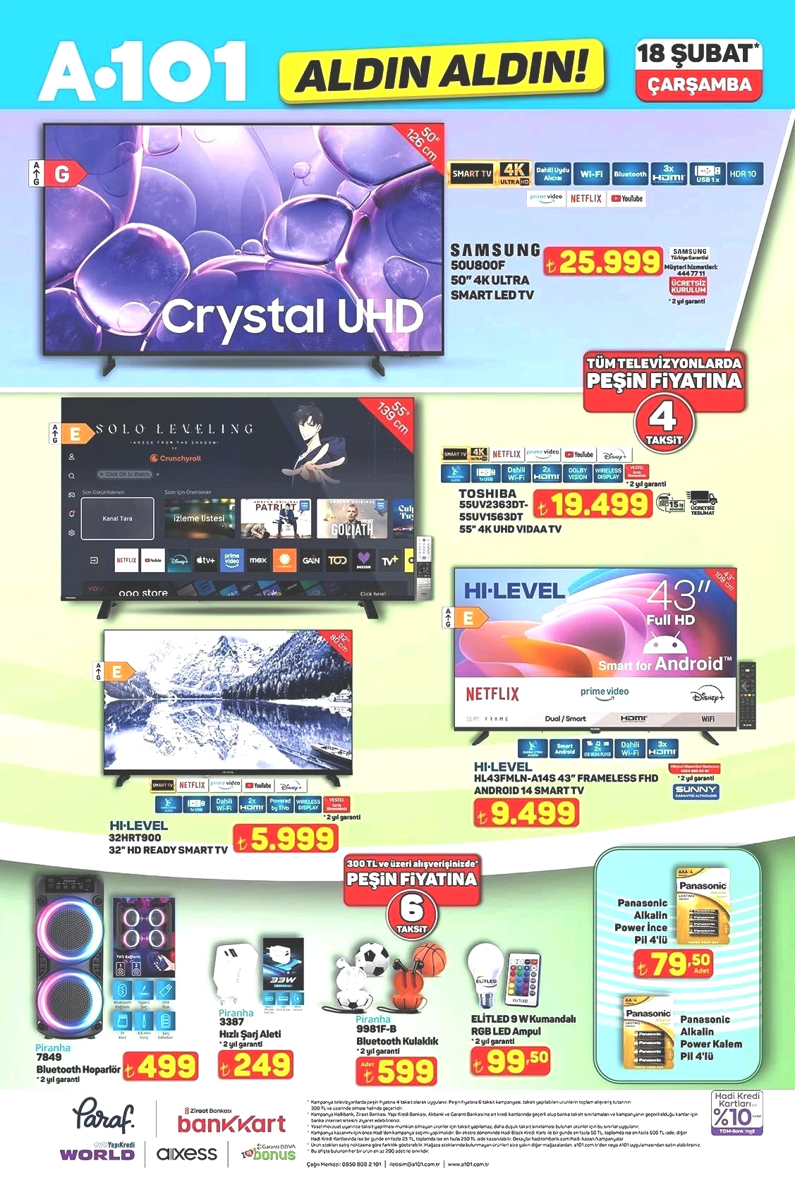 18 ŞUBAT A101 AKTÜEL KATALOGU