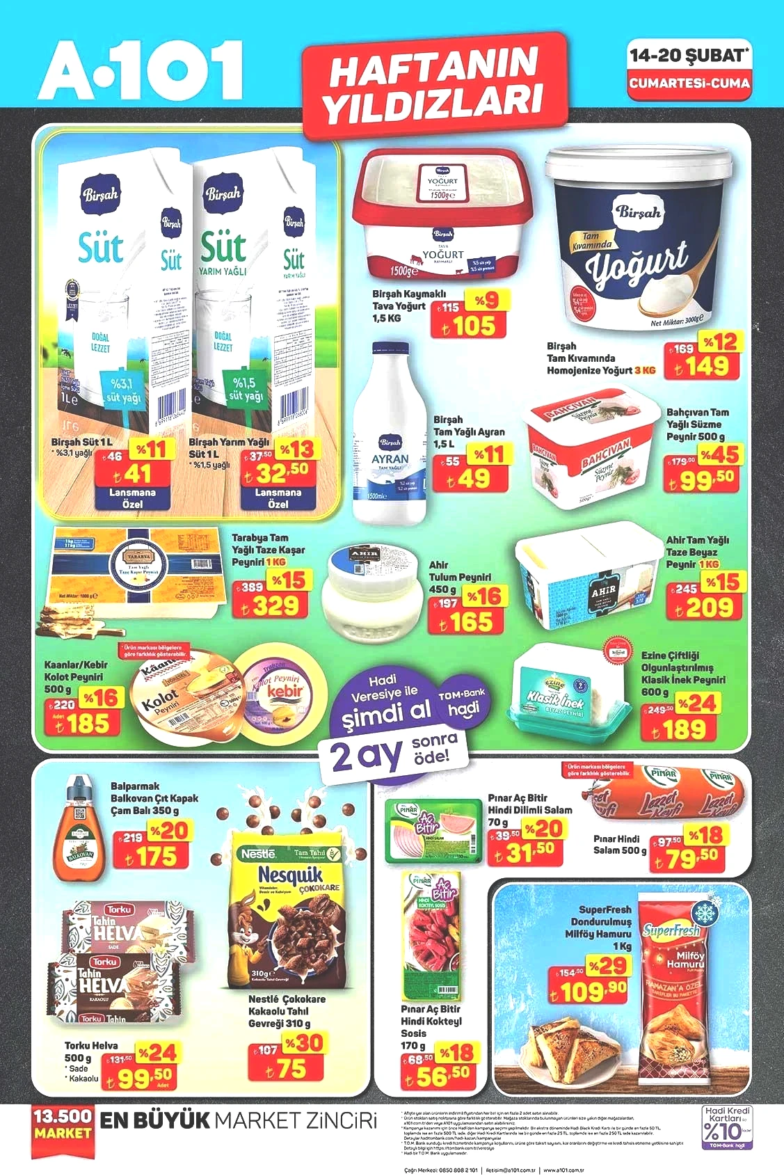 14-20 ŞUBAT A101 HAFTANIN YILDIZLARI AKTÜEL KATALOĞU