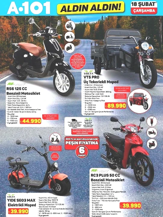 A101 AKTÜEL ÜRÜNLER AFİŞİ 18 ŞUBAT 2026 (YENİ LİSTE TAMAMI)