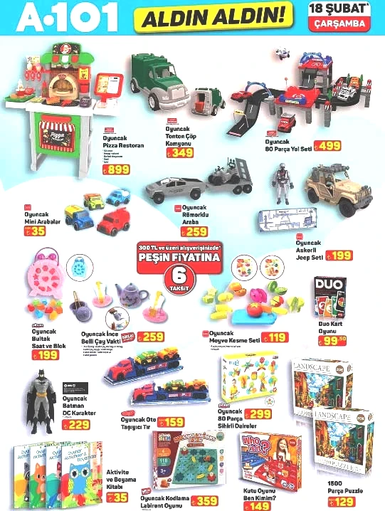 A101 AKTÜEL ÜRÜNLER AFİŞİ 18 ŞUBAT 2026 (YENİ LİSTE TAMAMI)