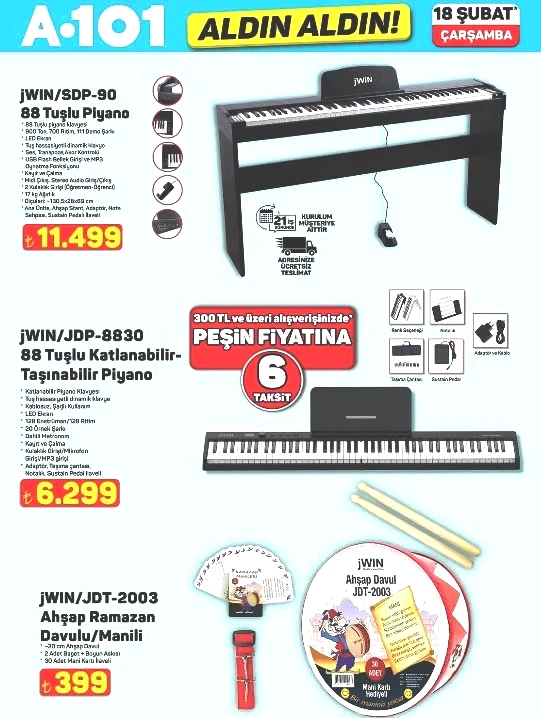 A101 AKTÜEL ÜRÜNLER AFİŞİ 18 ŞUBAT 2026 (YENİ LİSTE TAMAMI)