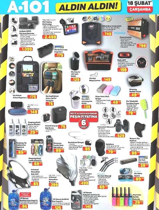 A101 AKTÜEL ÜRÜNLER AFİŞİ 18 ŞUBAT 2026 (YENİ LİSTE TAMAMI)