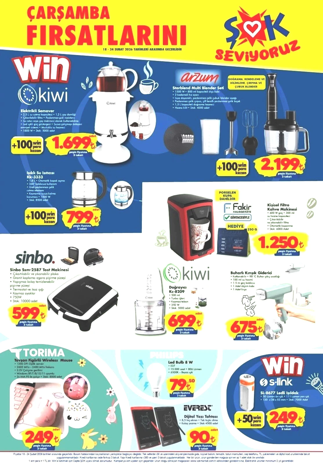 18-24 ŞUBAT ŞOK AKTÜEL KATALOĞU